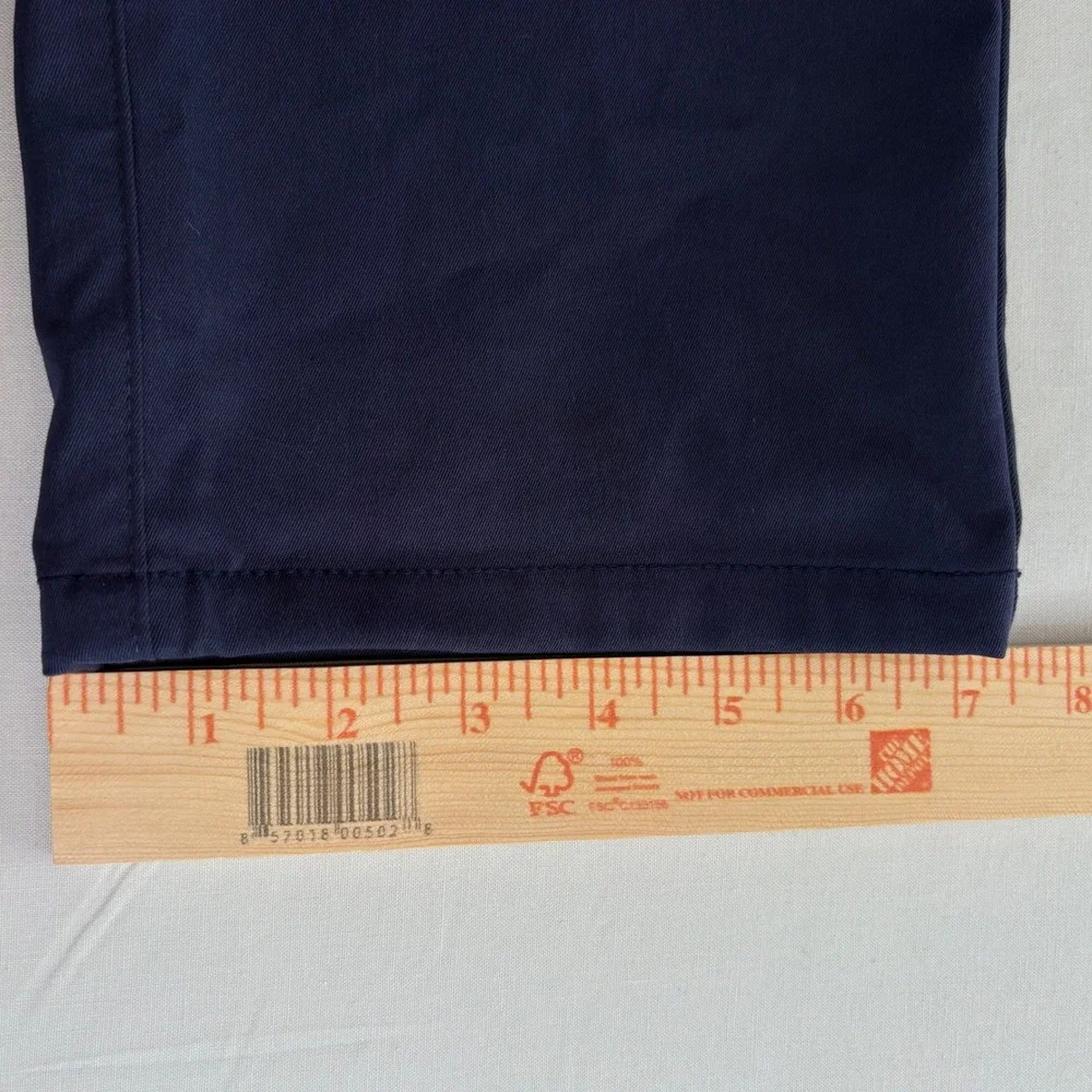 Peter Millar Mens 33x32 Navy Blue Golf Performance Pants Flat Front Casual Chino